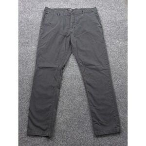 Matchstick Chino Pants Mens 36x29 Black Straight Leg Cotton Blend Business